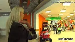 Stunning Czech girl lured from shopping centre for intense pov pounding