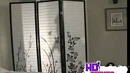 Sweet brunette babe shows cameltoe in tight bikini while masturbating