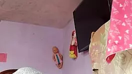 Rich cumshot explodes solo in step mother-in-law’s private room. What a sneaky thrill with her panties nearby.