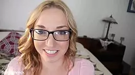 zoe parker cute 19 yo pov blowjob and huge cum facial