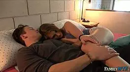 Intriguing Hottie Fucking in Her Dorm Room with Petite Blonde Tits.