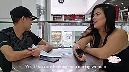 Savannah Watson meets a stranger at the mall for wild public toilet sex.