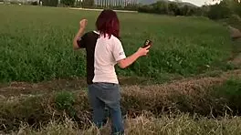 Petite Latina Nerd Submits to Hard Fucking on a Public Hill