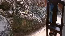 Colombian Latina's Clothes Ripped for Rough Outdoor Ass Fucking