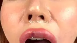 omg, i think i got cum in mouth from april-maxima blowjob, so messy!