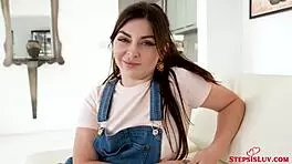 Hey, watch me hammer my brunette stepsis Keira Croft after sweet seduction