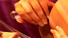 I helped my blonde friend with deep anal.