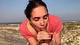 Amateur Couple Fucks on Beach Sand