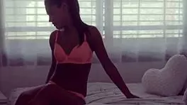 Watch this petite babe ride her wet pussy solo?