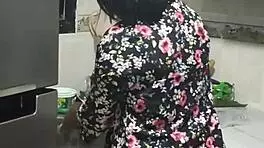 while washing dishes, my perverted step-nephew approaches