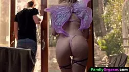 Fairy Step Sister Blinks Her Pussy In Stepbrother's Mouth