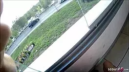 Blonde German Teen Victoria Hart Takes Big Cock Deep And Swallows Cum