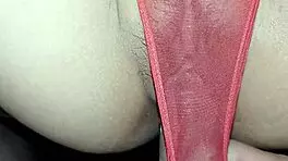 My mega pervert stepsister shows me her transparent panties