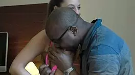 I enjoy interracial sex with angelina brill taking big black cock homemade