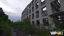 VIP4K captures brutal outdoor banging with a tight brunette girlfriend in echoes