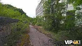 VIP4K captures brutal outdoor banging with a tight brunette girlfriend in echoes