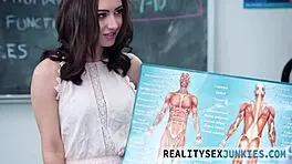 Pussy stroked real teen rides cock and sucks in high definition