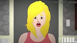 Flexible Blonde With Tattoo Performs In Black Stockings