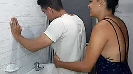 mia, the sexy brunette whore, deepthroats a big black cock while licking balls and getting her wet pussy ready