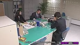 the japanese police lady gives a steamy blowjob to young 18+ suspect