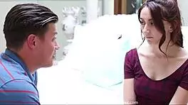 I watch my hot stepsister get anal fucked by stepbro