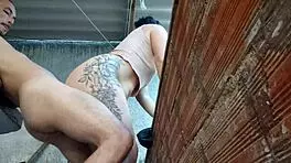 maid seduces me in tiny shorts till i bang her on the balcony 😈