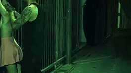 Nylon-Clad Feet Girl Attracts Attention From Guys Who Make Passes At Glasses-Wearing Gals