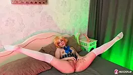 I can't stop moaning as this blonde teen 18+ simona masturbates in her uniform