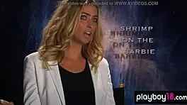 Lisa Seiffert poses naked outdoors with ripped clothes.