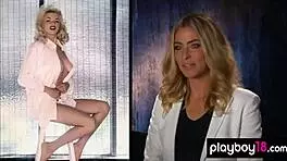 Lisa Seiffert poses naked outdoors with ripped clothes.