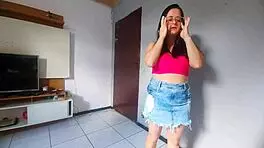 Shocking confession from slutty wife to husband after night out. Brazilian cuckold loves it and unloads huge bareback cum!