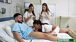 Treatment by three hot docs, umm, got me all shy an’ stuff