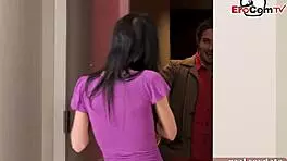 skinny british teen 18+ brunette gets wild. clothes ripped during amateur banging!