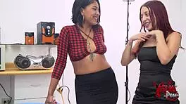 Doctor fucks two shy lesbians in the ass during exam