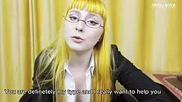 The sex therapist loved pegging, guiding you to lick her pussy.