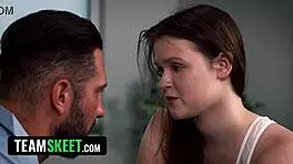 Ava's dirty quest to get pregnant with her teacher's seed turns erotic by the pool