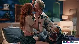 redheads nipples pulled n facesitted by busty dominant milf