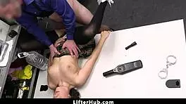 'not so innocent teen 18+ punished for stealing clothes from the store in garage lifterhub'