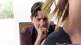 round butt babe feels intense jizz on her face