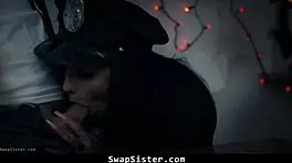 Ouija board makes stepsiblings swap and fuck