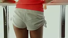 curly young doll fanni fingers herself to give her neighbors a show