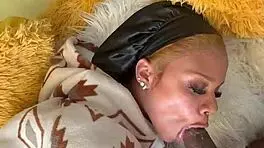 Renity Love Deepthroats Big Black Cock With Pierced Nipples Before Swallowing Monster Cum