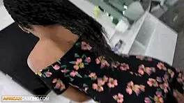 innocent ebony teen amateur faces hardcore casting! she didn't see this rough sex coming!
