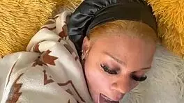 Renity Love Deepthroats Big Black Cock With Pierced Nipples Before Swallowing Monster Cum