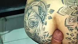 Hot Latina Tatuadora Swallows All, Fucks Hard in Medellín!