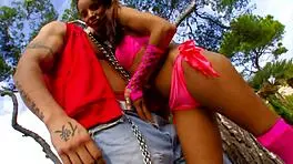 Anna's wild threesome with step-bro and buddy