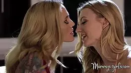 Alexa grace intensely licks stepdaughter's pussy