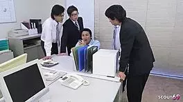 skinny japanese secretary gangbang creampie at christmas. uncensored jav missionary banging quickie.