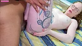 Rough Interracial Creampie in Tattooed Blonde's Ass After Intense Blowjob