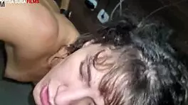 Skinny teen nympho takes big cock for intense facial cumshot